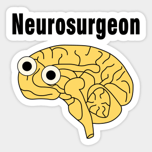 Neurosurgeon Brain Sticker